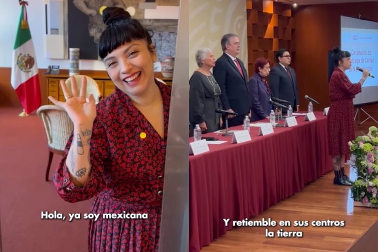 Hasta cantó el himno: Mon Laferte recibió su carta de naturalización como ciudadana mexicana