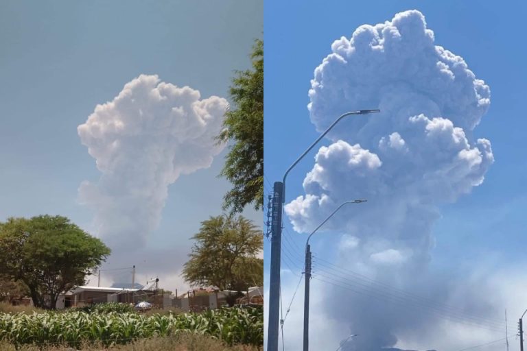 Registran pulso eruptivo en Volcán Láscar de Antofagasta: Expulsó potente columna de cenizas