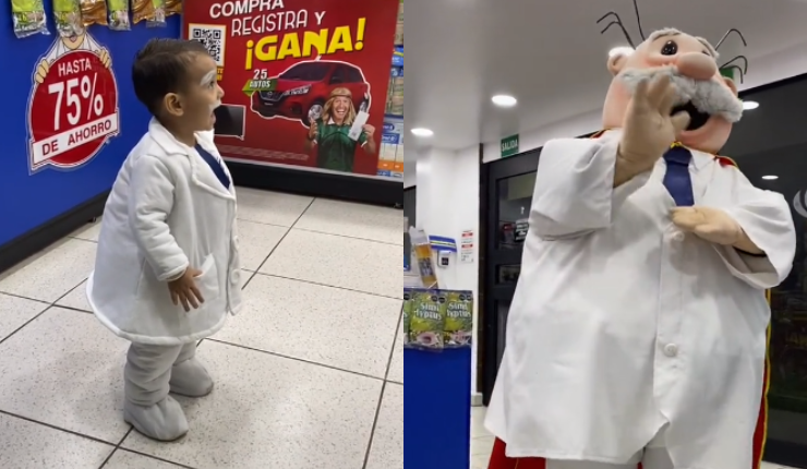 Conoció a su ídolo: La emocionada reacción de un niño que hizo cosplay de Dr. Simi y luego lo vio en persona