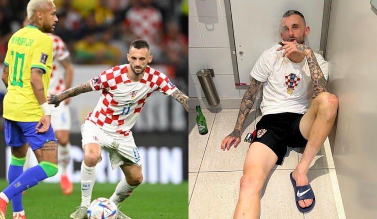 Toma cerveza y fuma hasta en el camarín: Los gustos de Brozovic, el volante que más ha corrido en el Mundial