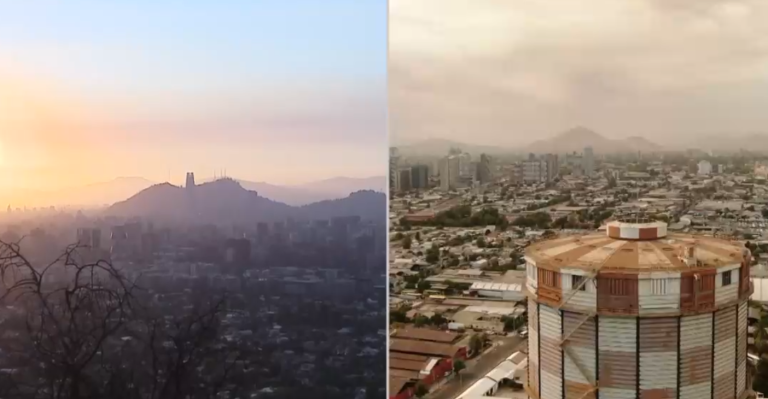 El regreso de la mascarilla: Así fueron las impactantes postales que los incendios forestales dejaron en Santiago