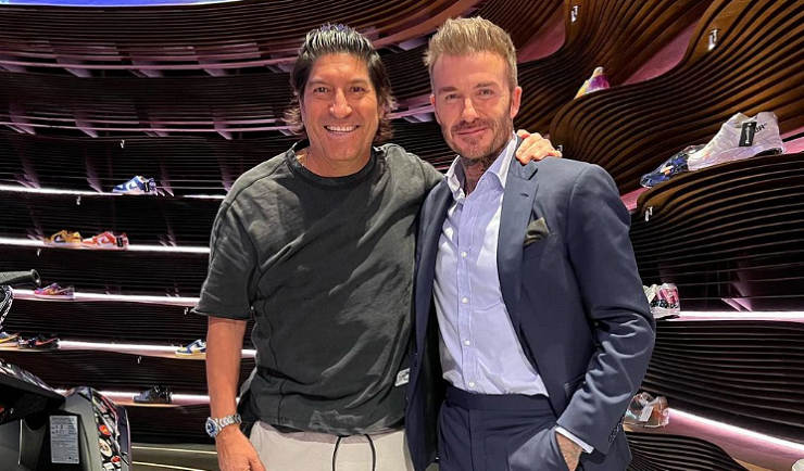 El inesperado encuentro entre Iván Zamorano y David Beckham: 