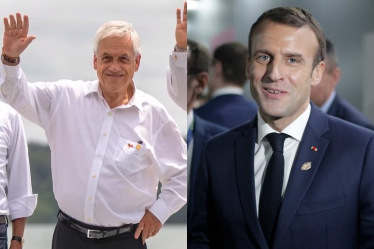 Ex pdte. Piñera sorprendió en Qatar en la final Argentina - Francia: Se sacó una foto con Emmanuel Macron