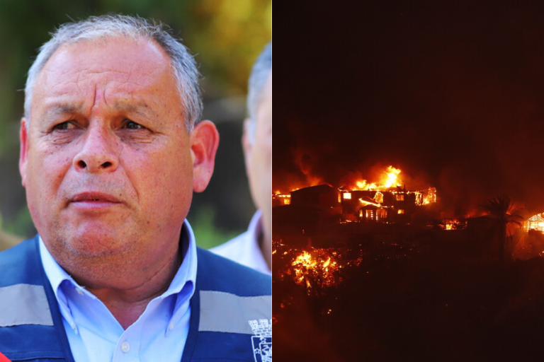 Gobernador de Valparaíso evalúa incendio en Viña del Mar y confirma que Hotel O'Higgins sí es albergue