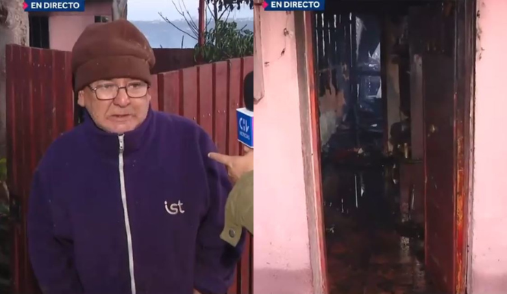 Hombre perdió su casa en Viña del Mar a causa de devastador incendio: 