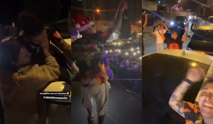 Dio concierto y llevó ayudas: La maratónica jornada navideña de Pablo Chill-E en Viña del Mar tras incendios