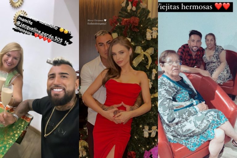 Con cola de mono y regalos: Así fueron las celebraciones de Navidad de los futbolistas chilenos
