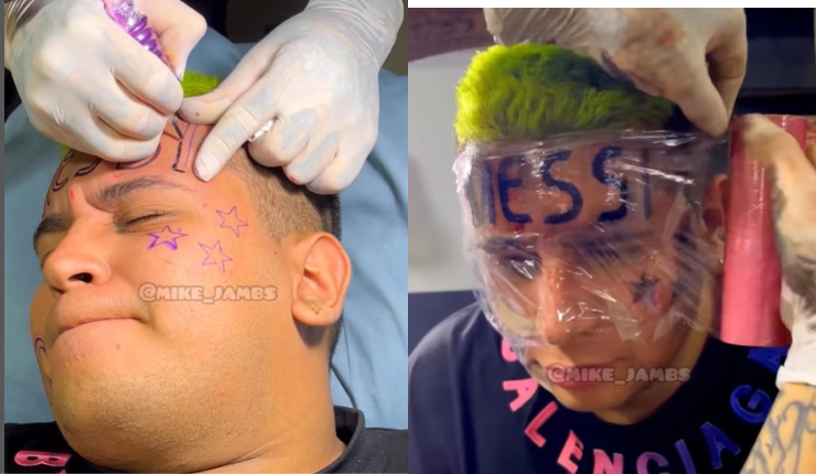 Influencer colombiano que se tatuó a Messi en la frente ahora está arrepentido: 