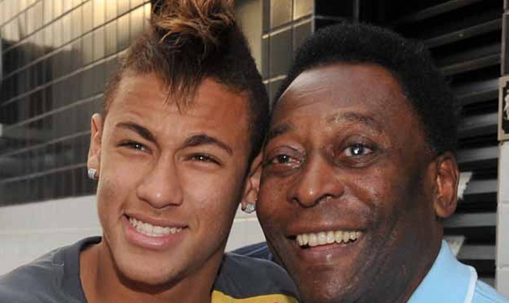 La emotiva despedida de Neymar a Pelé: 