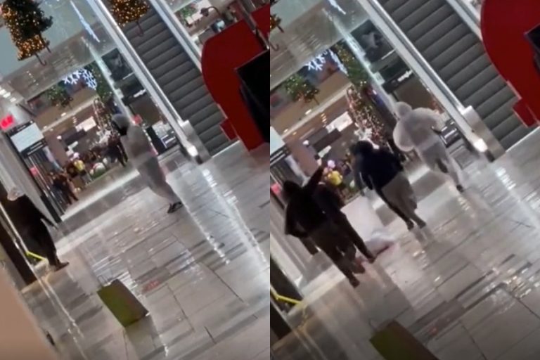 Realizaron disparos y escaparon por el cine: Registran violento asalto a tienda del Mall Arauco Maipú