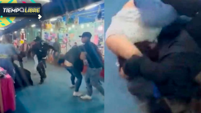 Viralizan violenta riña en feria navideña de Antofagasta: Implicados serían menores de edad