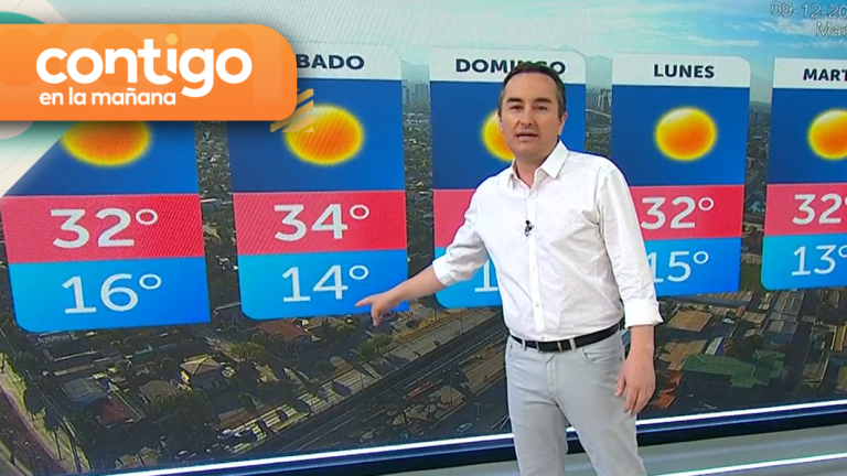 Pronostican ola de calor para este fin de semana: Alejandro Sepúlveda entrega los detalles en el matinal