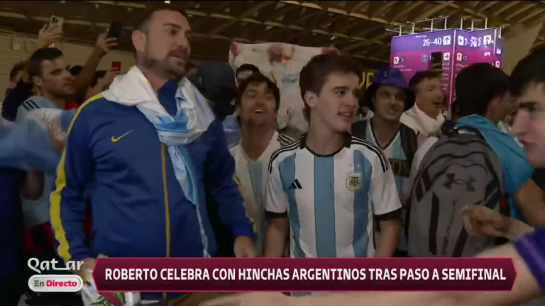 ¡Felicidad máxima! Hinchas argentinos celebraron el paso a la semifinal de Qatar 2022