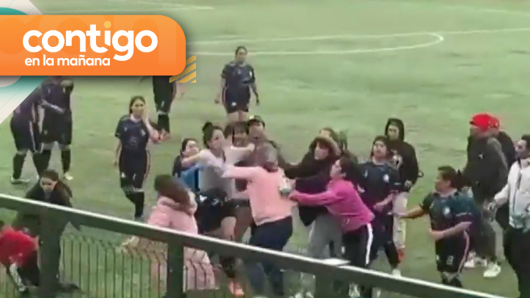 Entre combos y patadas: Partido de fútbol femenino terminó en brutal pelea en Chiguayante