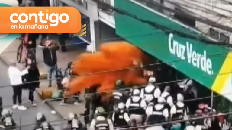 ¡Insólito! Vendedores ambulantes lanzan merkén a carabineros para evitar detenciones