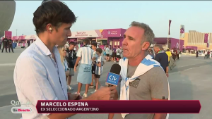 ¡Entrevista sorpresa! Roberto Cox se encontró con Marcelo Espina en Qatar 2022