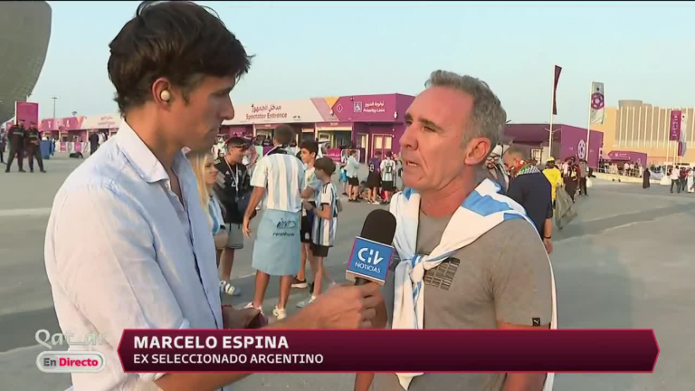 ¡Entrevista sorpresa! Roberto Cox se encontró con Marcelo Espina en Qatar 2022