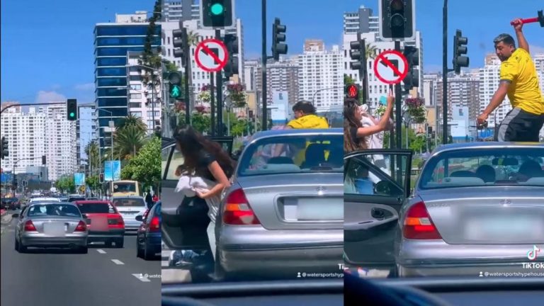 Turistas estadounidenses captan violenta pelea entre automovilistas en Viña del Mar: 