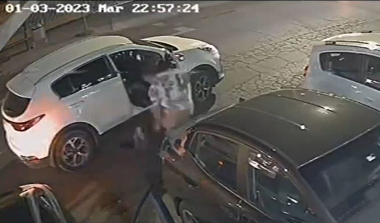 Impactante video: Funcionario de Carabineros frustró a disparos robo de su auto en Puente Alto