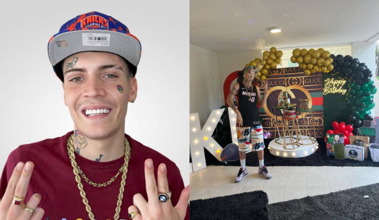 Gucci, globos y una llamativa torta: Así fue la celebración de Marcianeke por su cumpleaños N° 21