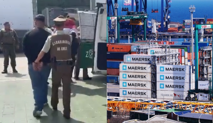 Fue sorprendida en flagrancia: Desbaratan a banda dedicada al robo de containers en San Antonio