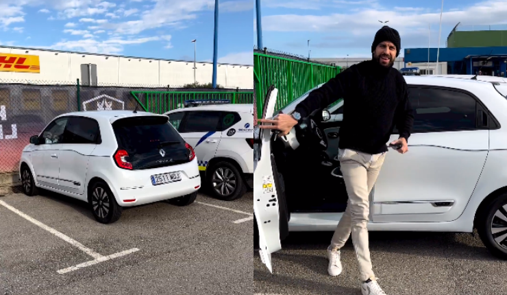 La guerra continúa: Gerard Piqué sorprendió al llegar en un auto modelo Twingo a la Kings League