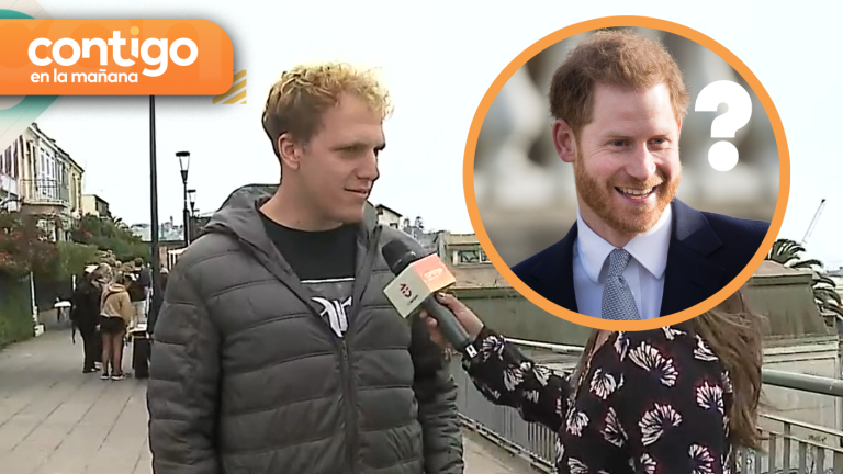 ¿Se parecen? El doble no oficial del príncipe Harry sorprendió en el matinal de Chilevisión