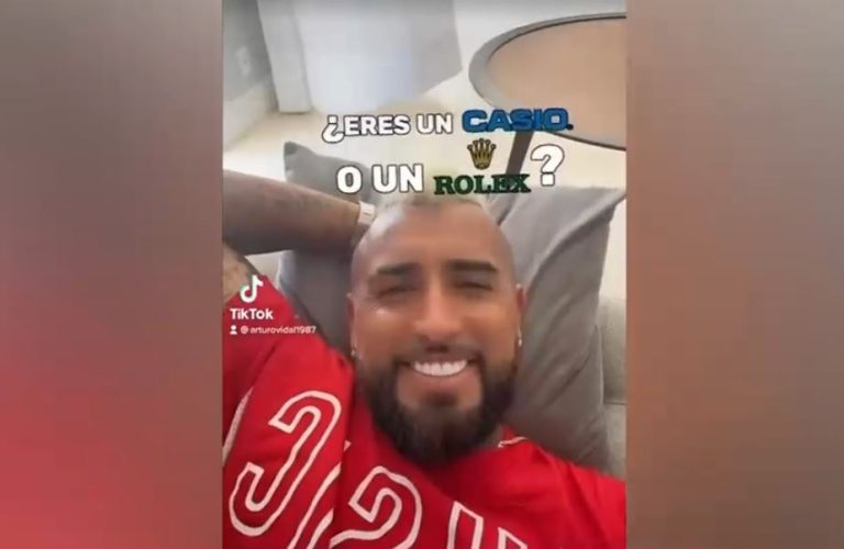 ¿No lo vio venir? Arturo Vidal usó el filtro de Rolex o Casio y el resultado lo hizo reír a carcajadas