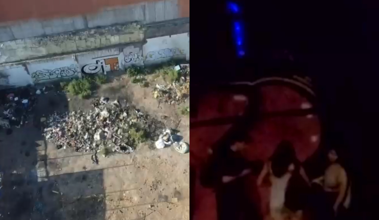 Hasta con pantallas LED: Denuncian reiteradas fiestas clandestinas en sitio eriazo de Santiago Centro