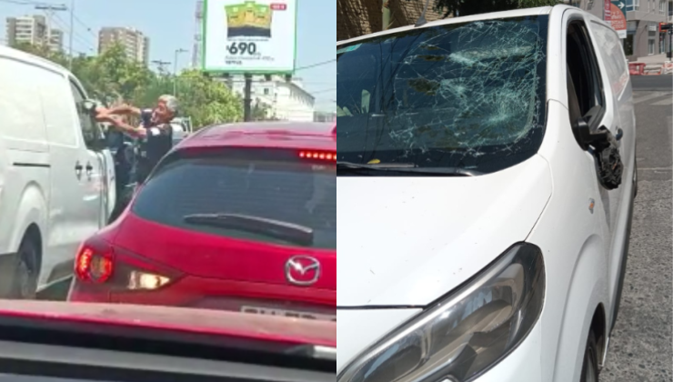 Todo fue grabado: Cortejo fúnebre terminó en pelea y con un auto destrozado tras accidente en Independencia