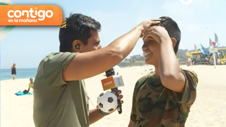 ¡Vio estrellas! Niño sufrió pelotazo en pleno concurso de Juan Pablo Queraltó