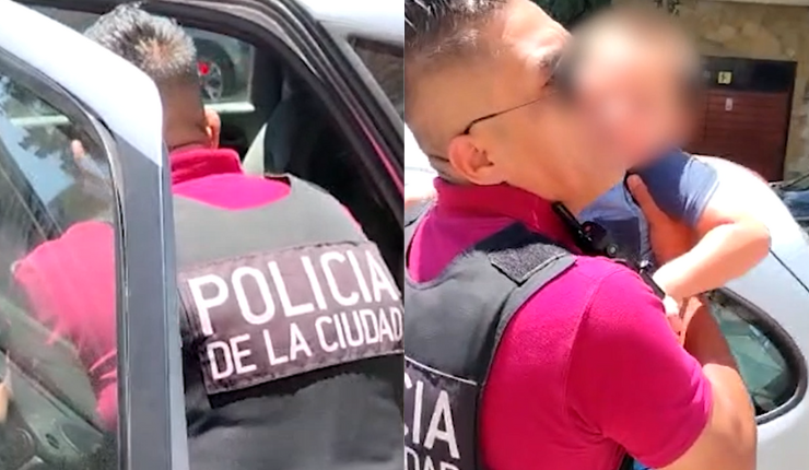 Policía rescató a niño de 3 años encerrado en auto con extremo calor: Padre admitió que se olvidó de sacarlo
