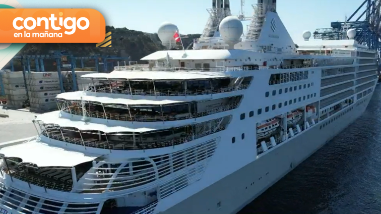 ¡Llegó a Valparaíso! Juan Pablo Queraltó recorrió el crucero mas lujoso del mundo