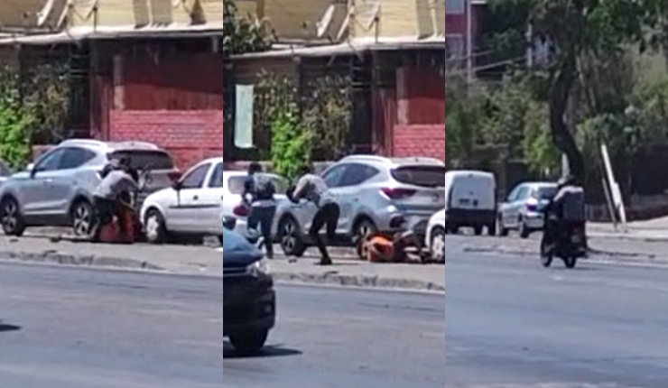 Hombre sufrió violento asalto a la salida de un banco en Lo Prado: Motochorros le sustrajeron más de $1,7 millones