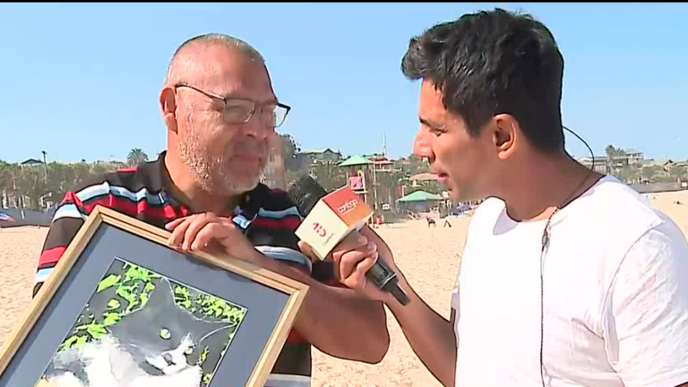 Emprendedor se emocionó hasta las lágrimas por historia de pintura de mascota