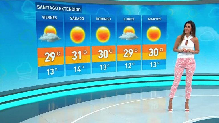 Vanessa Noé y el informe del tiempo para este viernes 6 de enero