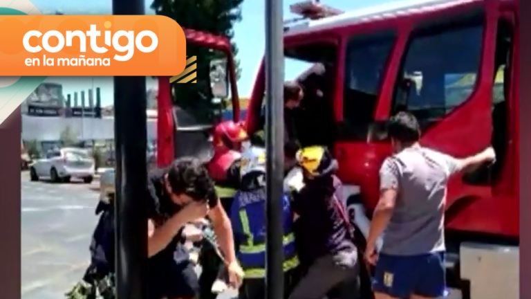 Confuso incidente: Agreden a bombero mientras trabajaba en accidente de tránsito en Concepción