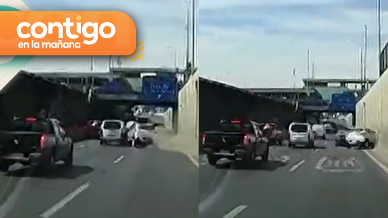 Impactante registro: Persecución por robo de vehículo terminó con choque