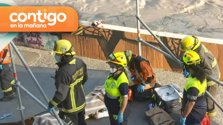 Persona cae al río Mapocho: Lo habrían asaltado y lanzado al caudal tras el robo