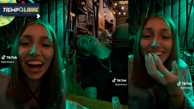 Joven se quedó dormido en la silla de un bar en plena cita y se volvió viral