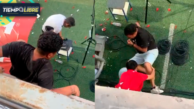 Sujeto sufrió brutal caída tras intentar entrar a la cancha en pleno partido de Colo Colo