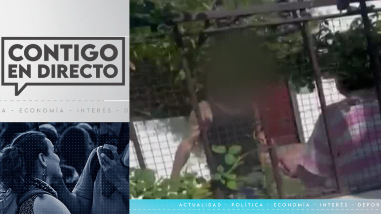 ¡Descontrolado! Sujeto intentó agredir a su madre con una pala