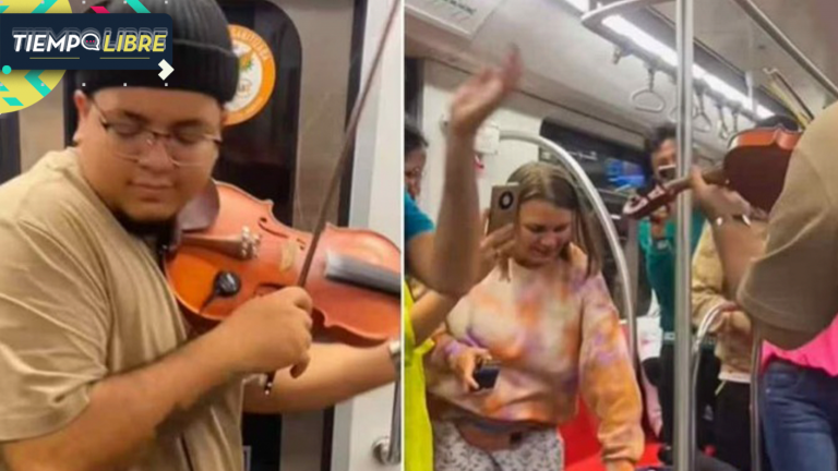 Violinista desató comentarios divididos en redes sociales tras show en Metro de Santiago