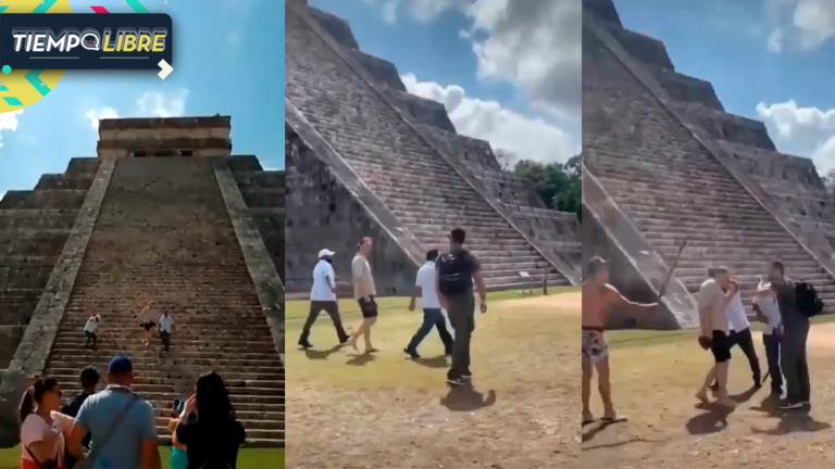 Turista subió pirámide de Chichén Itzá y al bajar le pegaron con un palo en la cabeza