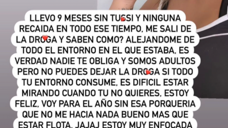 Naya Fácil celebra su proceso de rehabilitación de las drogas: 