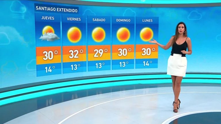 Vanessa Noé y el informe del tiempo para este jueves 12 de enero