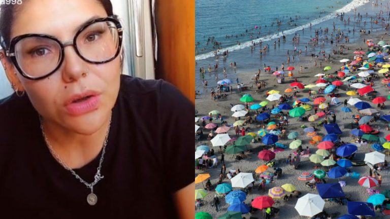 El llamado de tiktoker venezolana a extranjeros por parlantes en playas: 