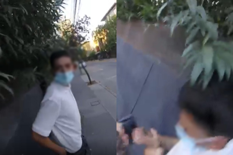 Asaltante rompió en llanto: Hombre grabó momento exacto en que frustró robo para recuperar celular de una joven