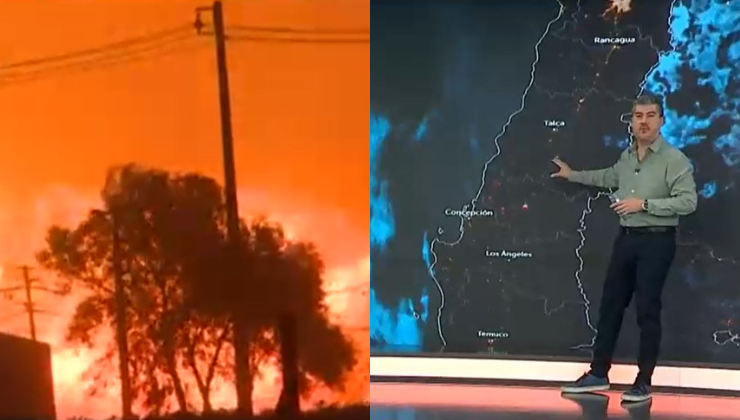 La imagen lo dice todo: Así es la panorámica satelital en la devastada zona de los incendios de Ñuble y Biobío