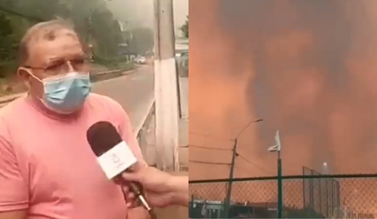 Vecino de Tomé explicó porqué no evacuará su casa ante incendio forestal: 